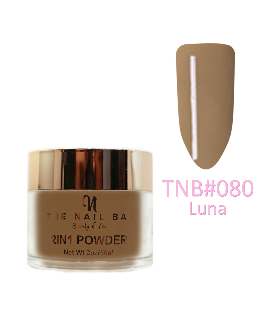 2-In-1 Dipping/Acrylic colour powder (2oz) -Luna - The Nail Bar Beauty & Co.