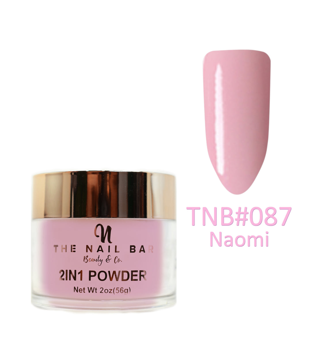 2-In-1 Dipping/Acrylic colour powder (2oz) -Naomi - The Nail Bar Beauty & Co.