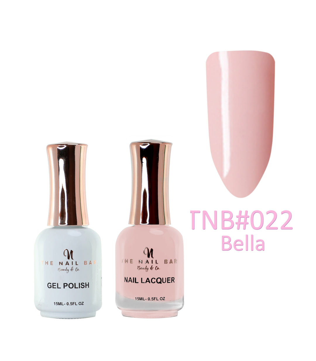 Dual Polish/Gel colour matching (15ml) - Bella - The Nail Bar Beauty & Co.