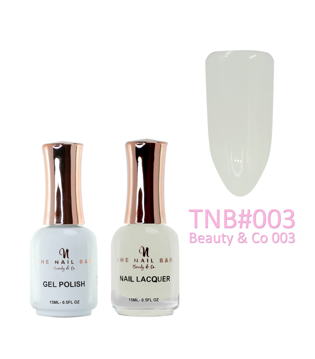 Dual Polish/Gel colour matching (15ml) - Beauty & Co 003 - The Nail Bar Beauty & Co.
