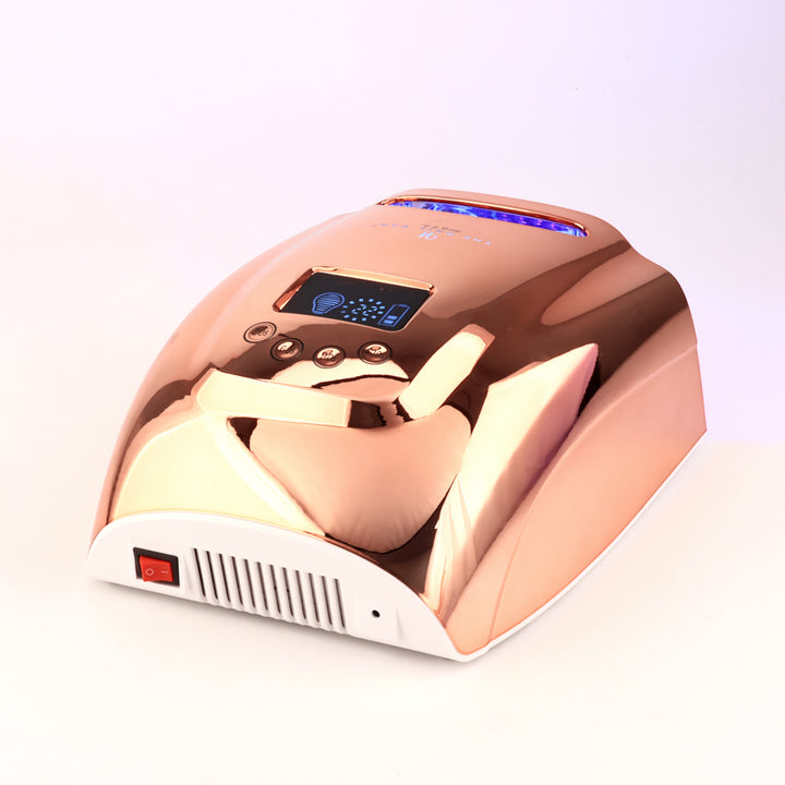 Chrome Rose Gold Color Pro Cure Cordless 128w LED Lamp
