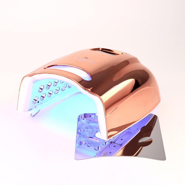 Chrome Rose Gold Color Pro Cure Cordless 128w LED Lamp