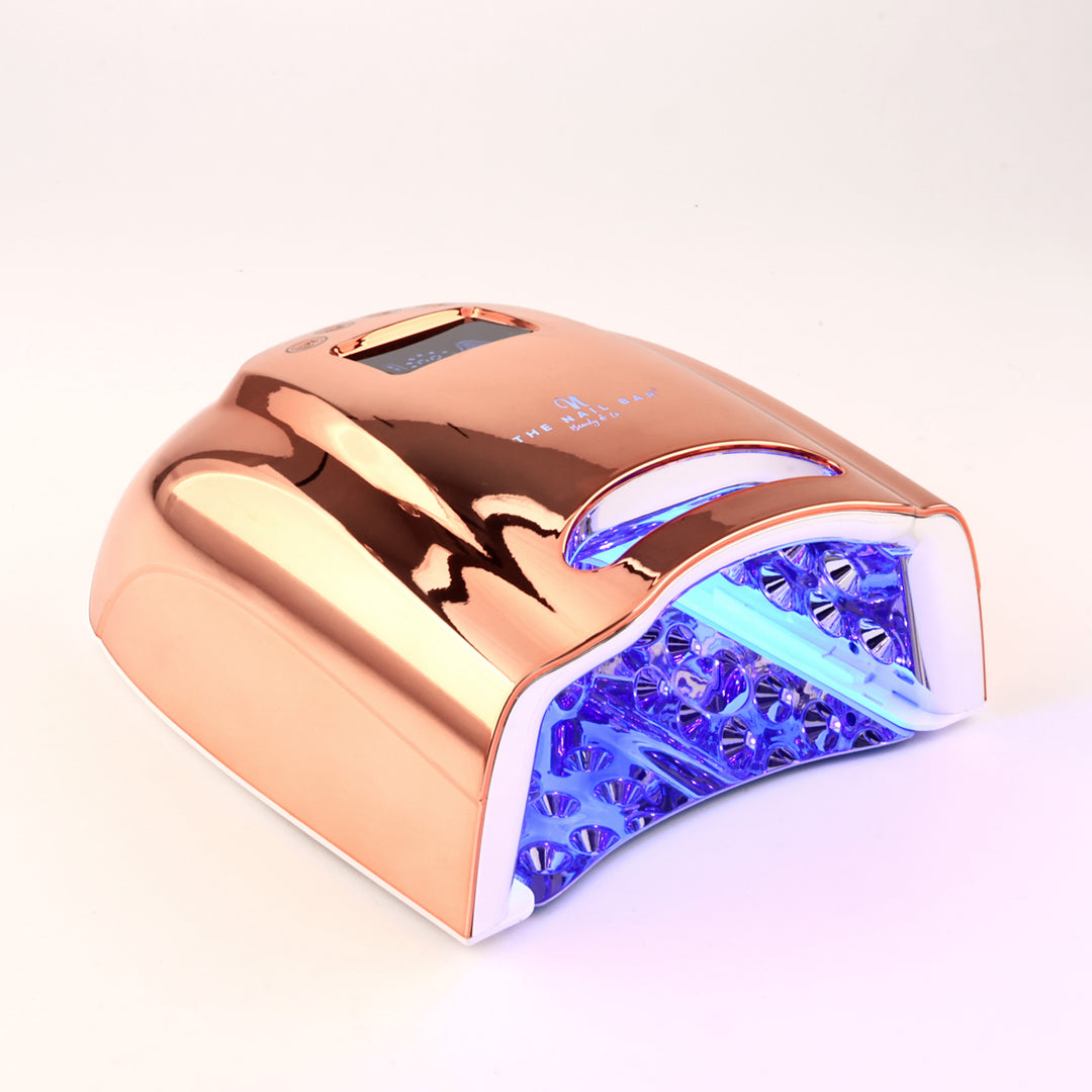 Chrome Rose Gold Color Pro Cure Cordless 128w LED Lamp
