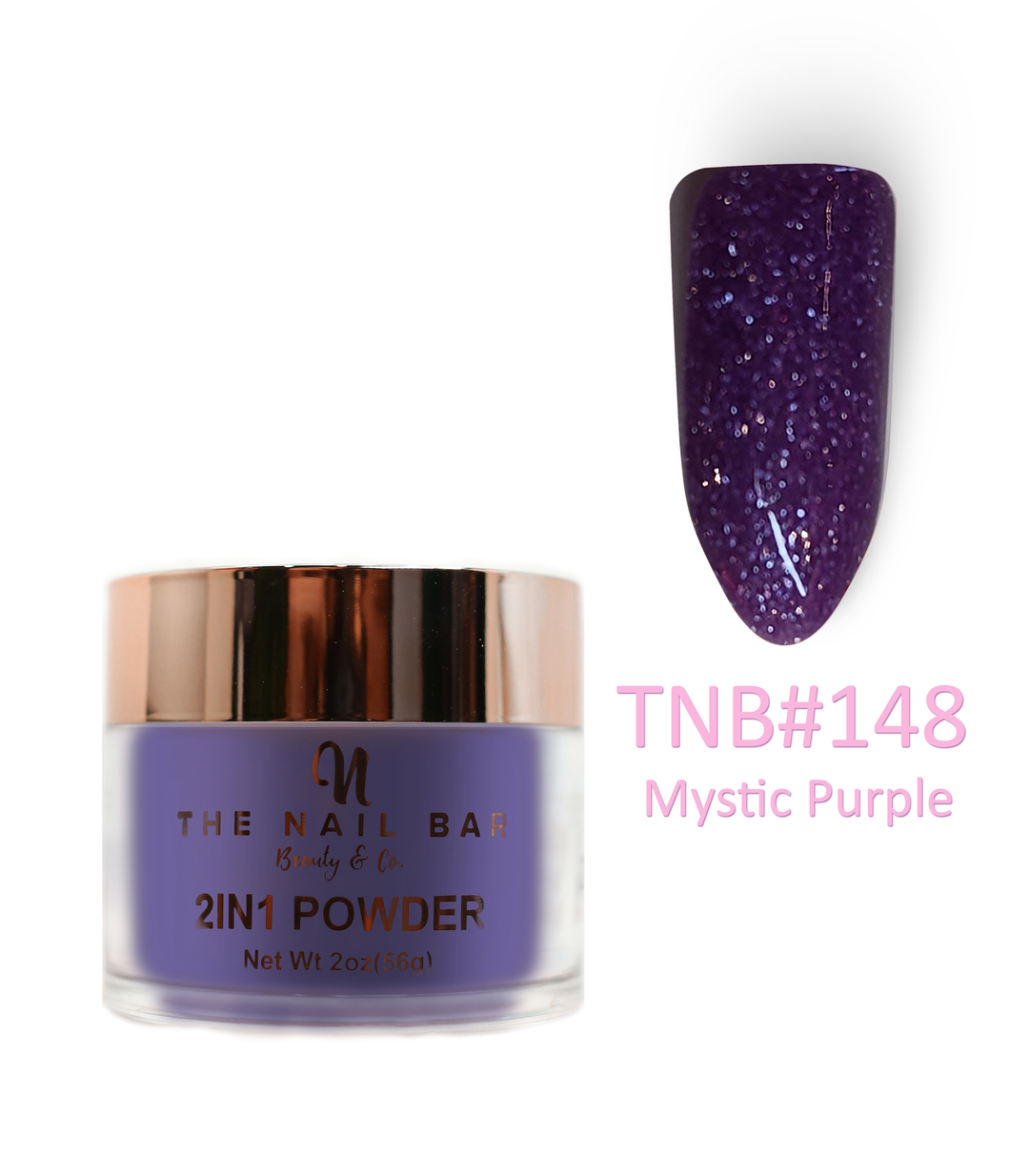 2-In-1 Dipping/Acrylic colour powder (2oz) - Mystic Purple