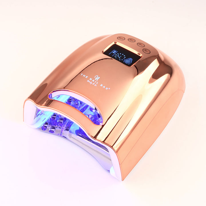 Chrome Rose Gold Color Pro Cure Cordless 128w LED Lamp