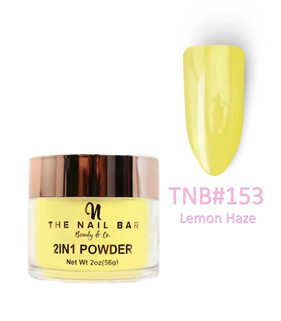 Colour 153 – Lemon Haze – 2oz dipping and acrylic powder