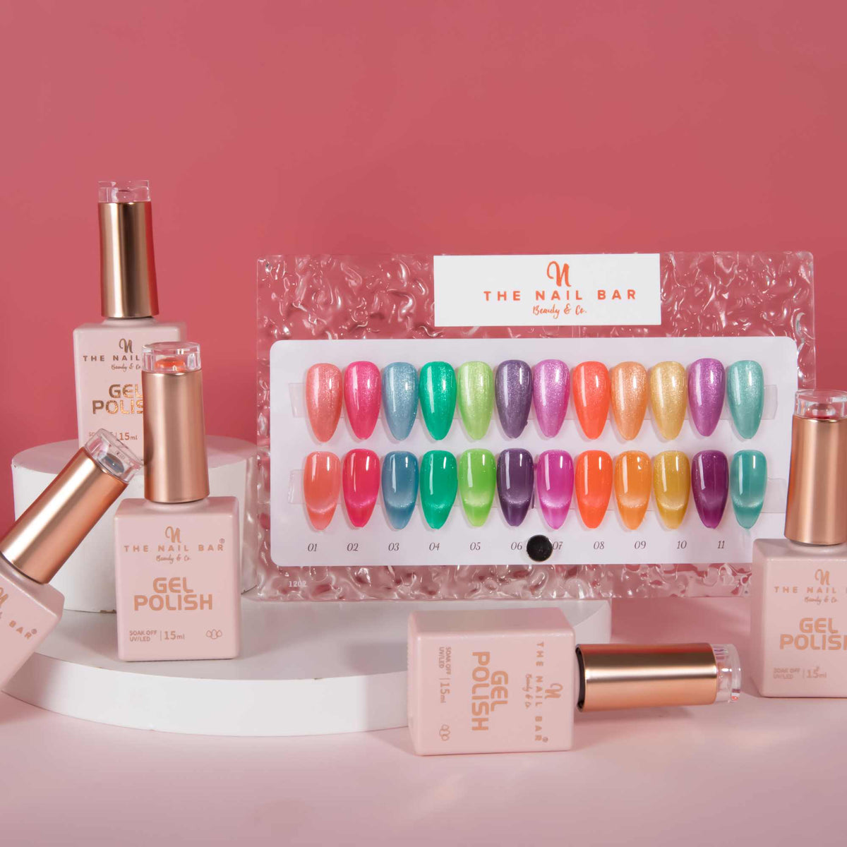 Glow in the dark cat eye 12 colours set - The Nail Bar Beauty & Co.