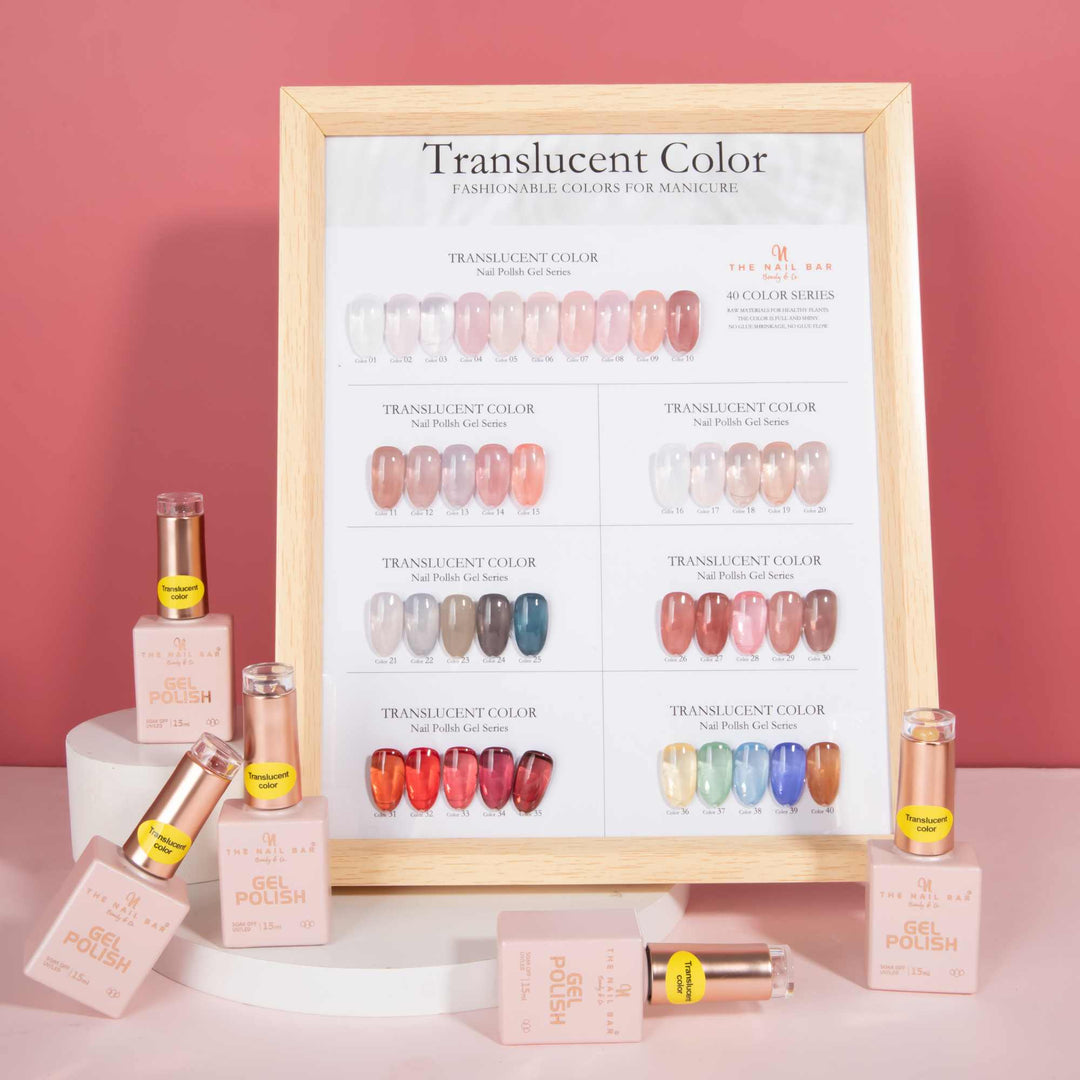Translucent Color Nail Polish Gel Series