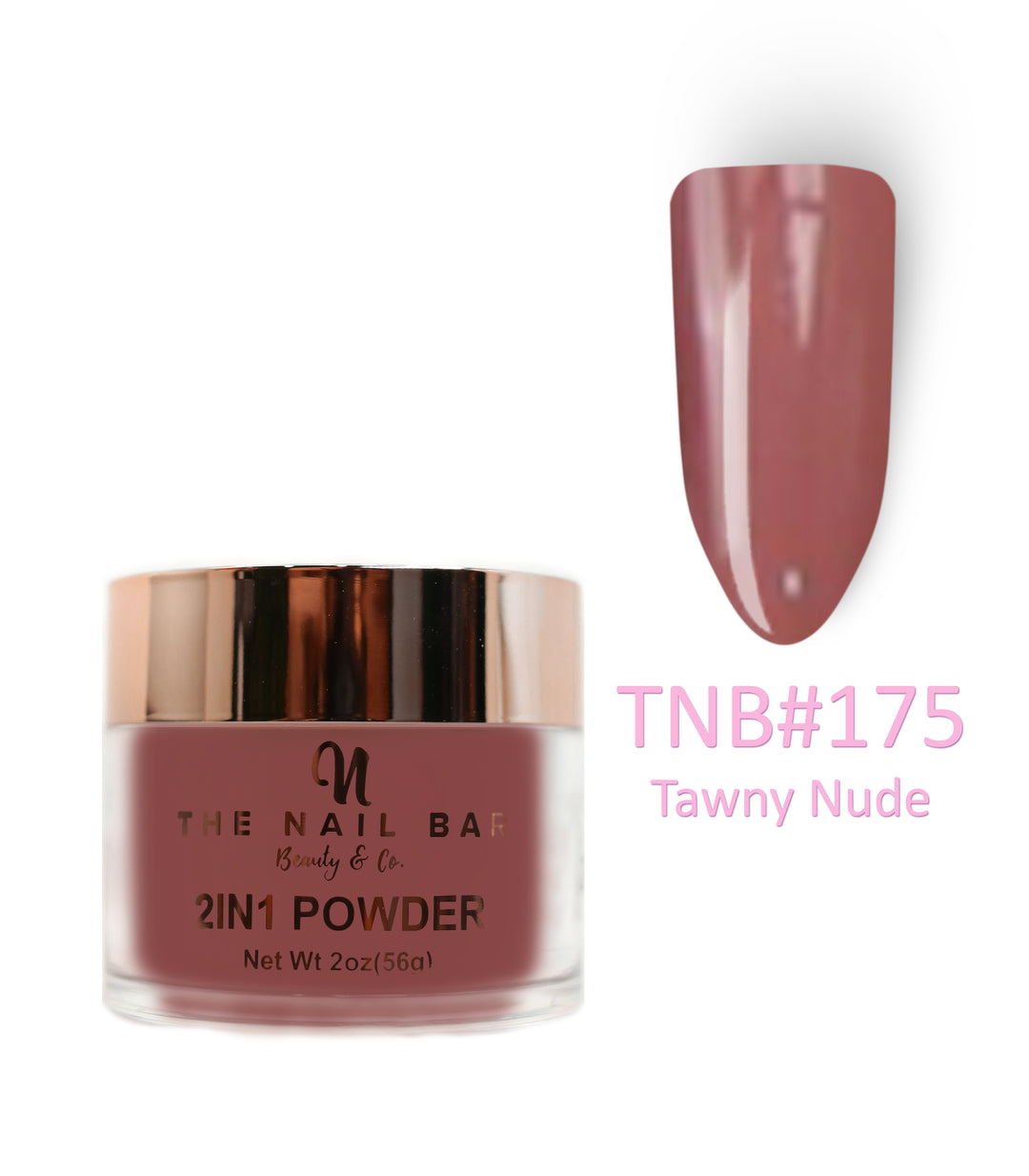 2-In-1 Dipping/Acrylic colour powder (2oz) - Tawny Nude