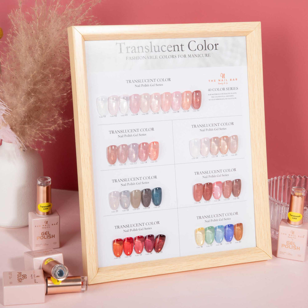 Translucent Color Nail Polish Gel Series