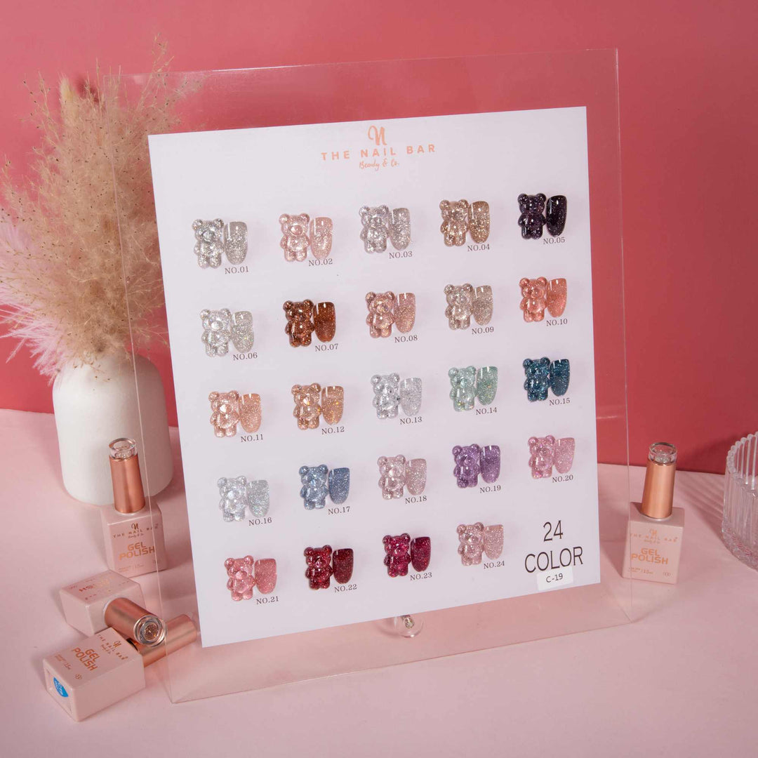 Reflective Glitter collection 25 colours set