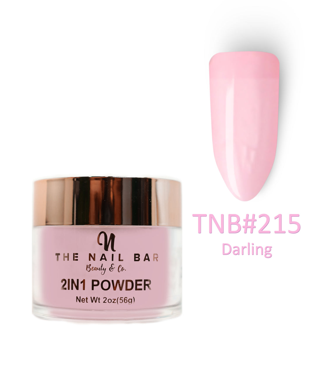 2-In-1 Dipping/Acrylic colour powder (2oz) - Darling - The Nail Bar Beauty & Co.