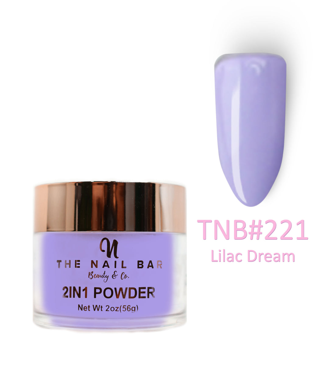 221 – Lilac Dream – 2oz dipping and acrylic powder