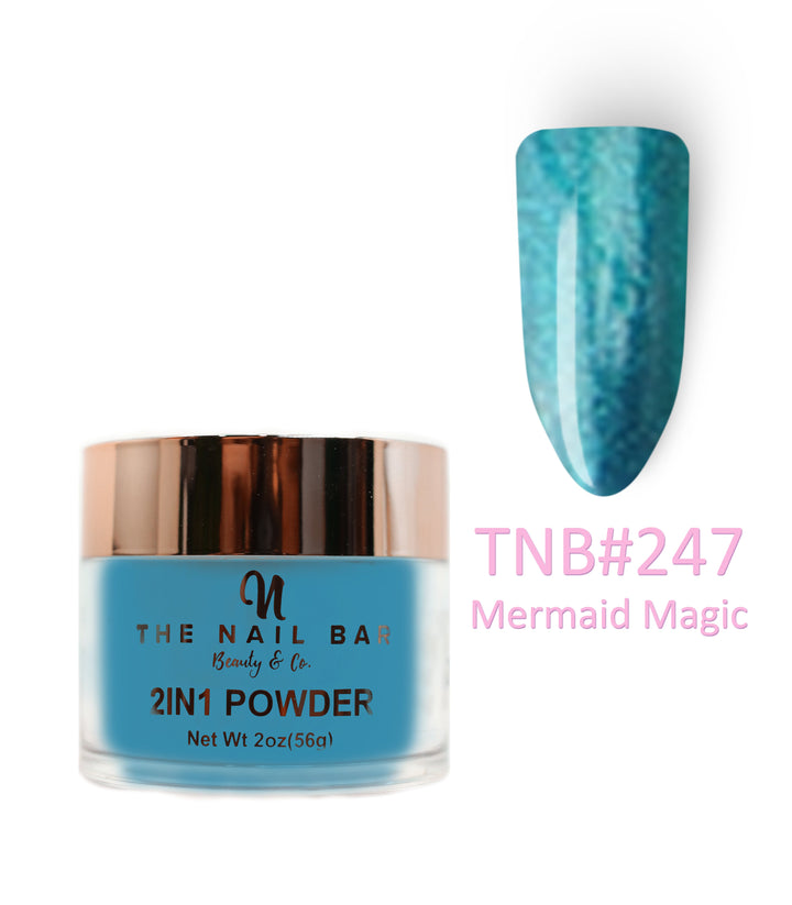 247 – Mermaid Magic – 2oz dipping and acrylic powder