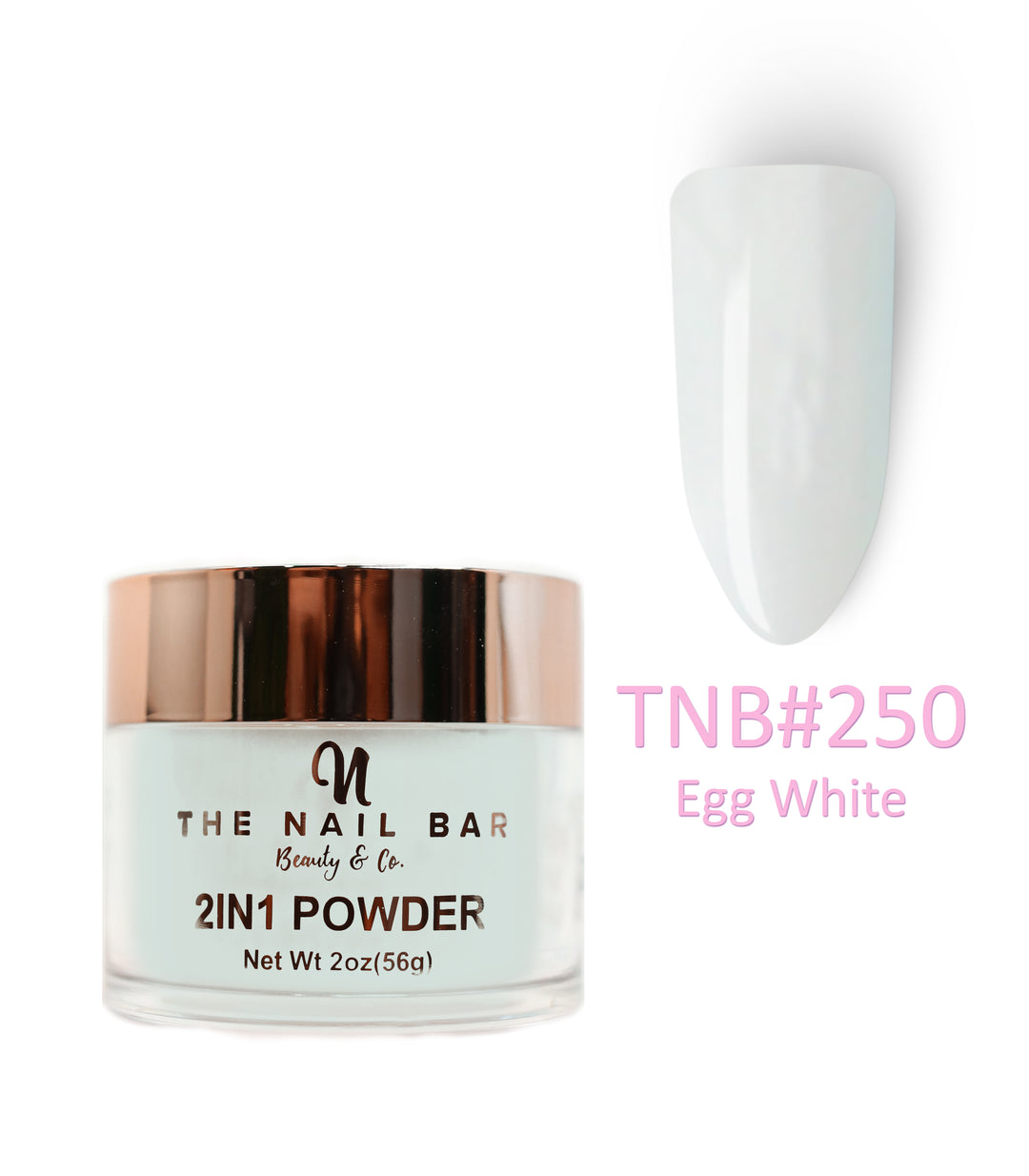 2-In-1 Dipping/Acrylic colour powder (2oz) - Egg White