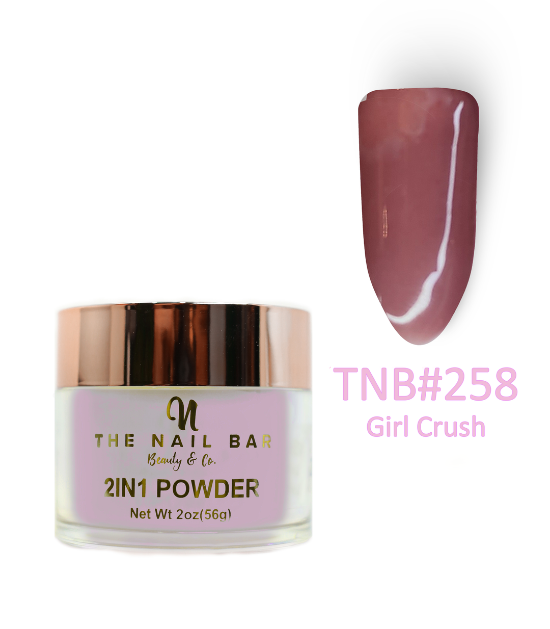 258 – Girl Crush – 2oz dipping and acrylic powder