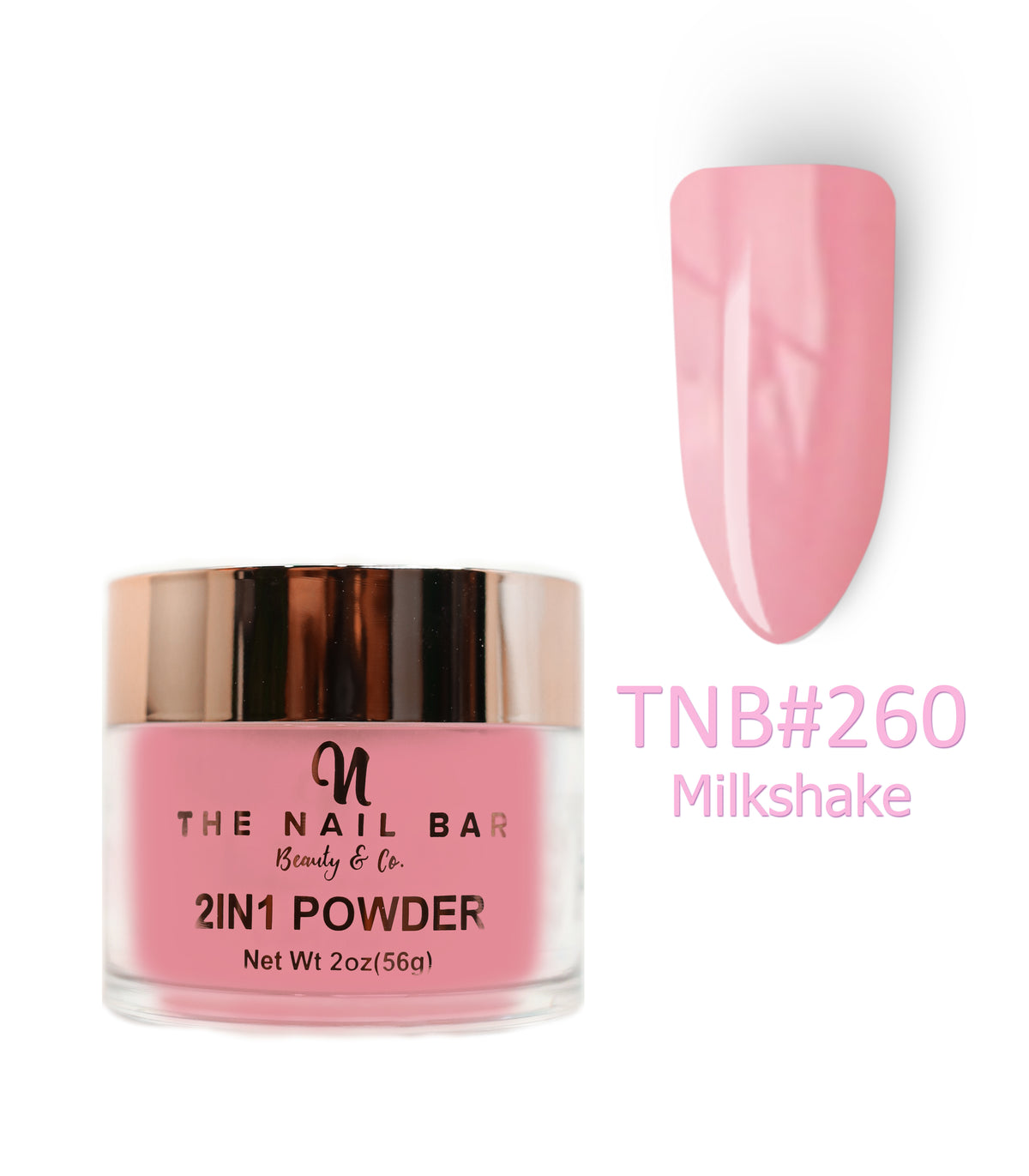 2-In-1 Dipping/Acrylic colour powder (2oz) - Milkshake - The Nail Bar Beauty & Co.