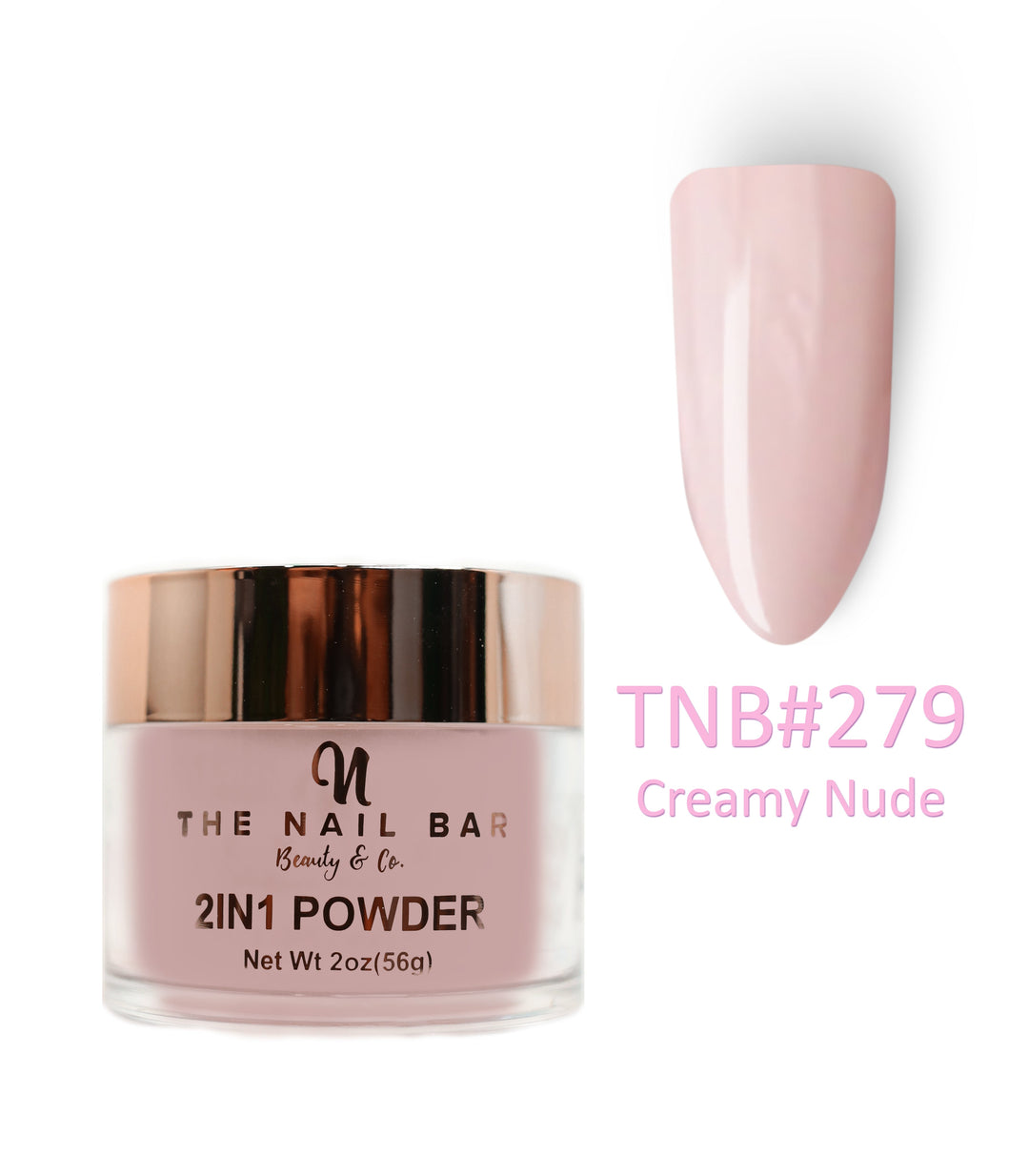 279 – Creamy Nude – 2oz dipping and acrylic powder