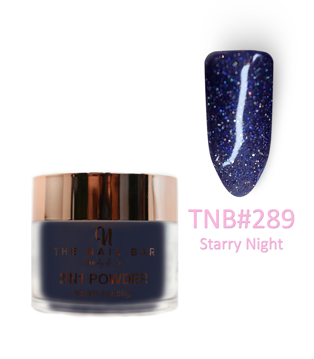 2-In-1 Dipping/Acrylic colour powder (2oz) - Starry Night