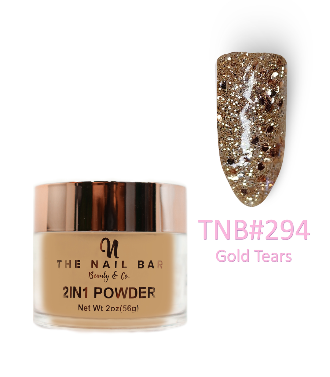 294 – Gold Tears – 2oz dipping and acrylic powder
