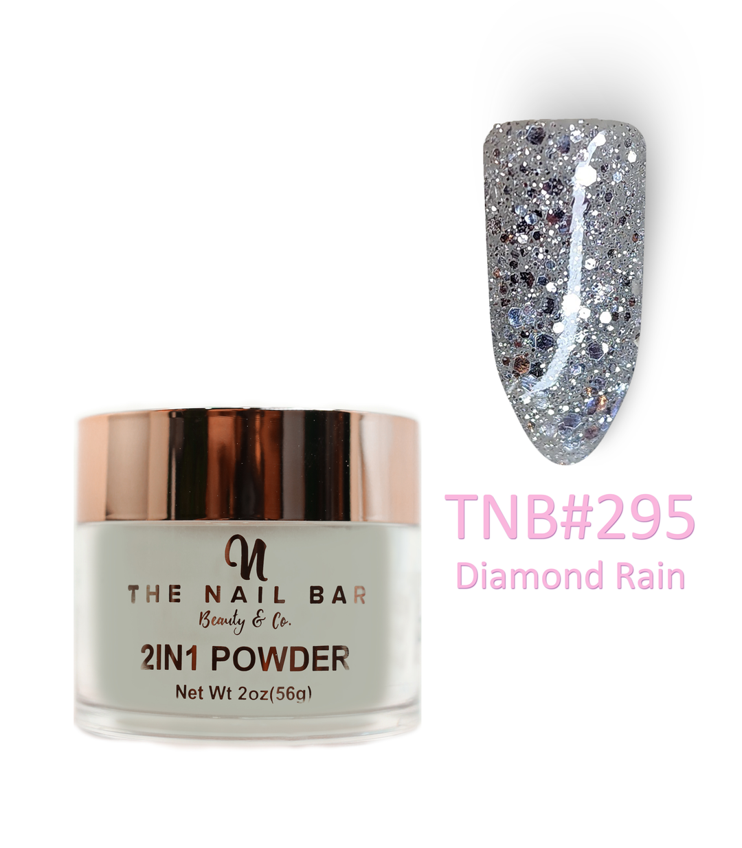 295 – Diamond Rain – 2oz dipping and acrylic powder