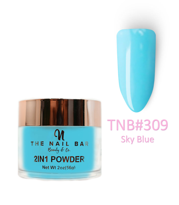 309 – Sky Blue – 2oz dipping and acrylic powder