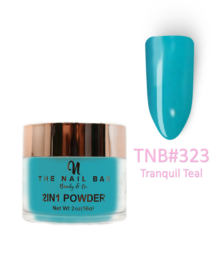 323 – Tranquil Teal – 2oz dipping and acrylic powder
