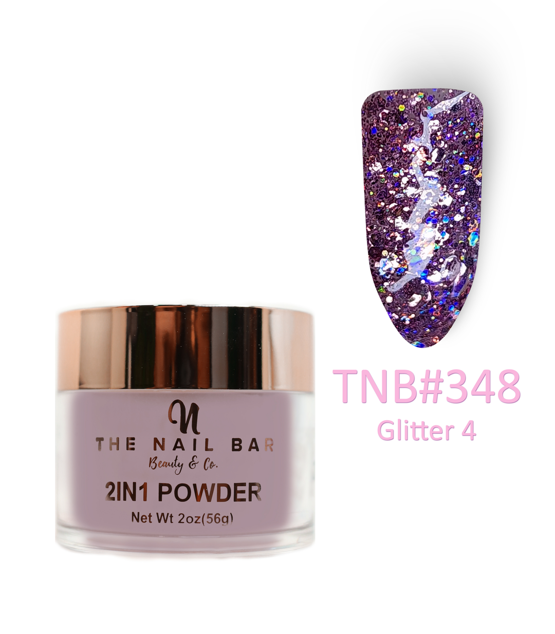 348 – Glitter 4 – 2oz dipping and acrylic powder