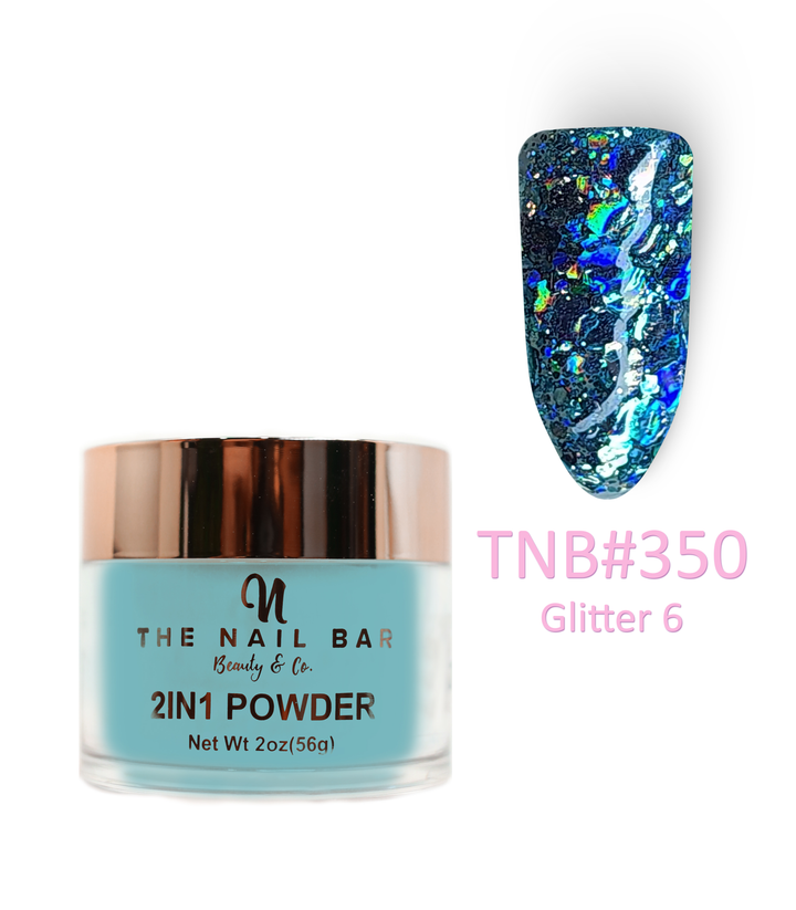 350 – Glitter 6 – 2oz dipping and acrylic powder