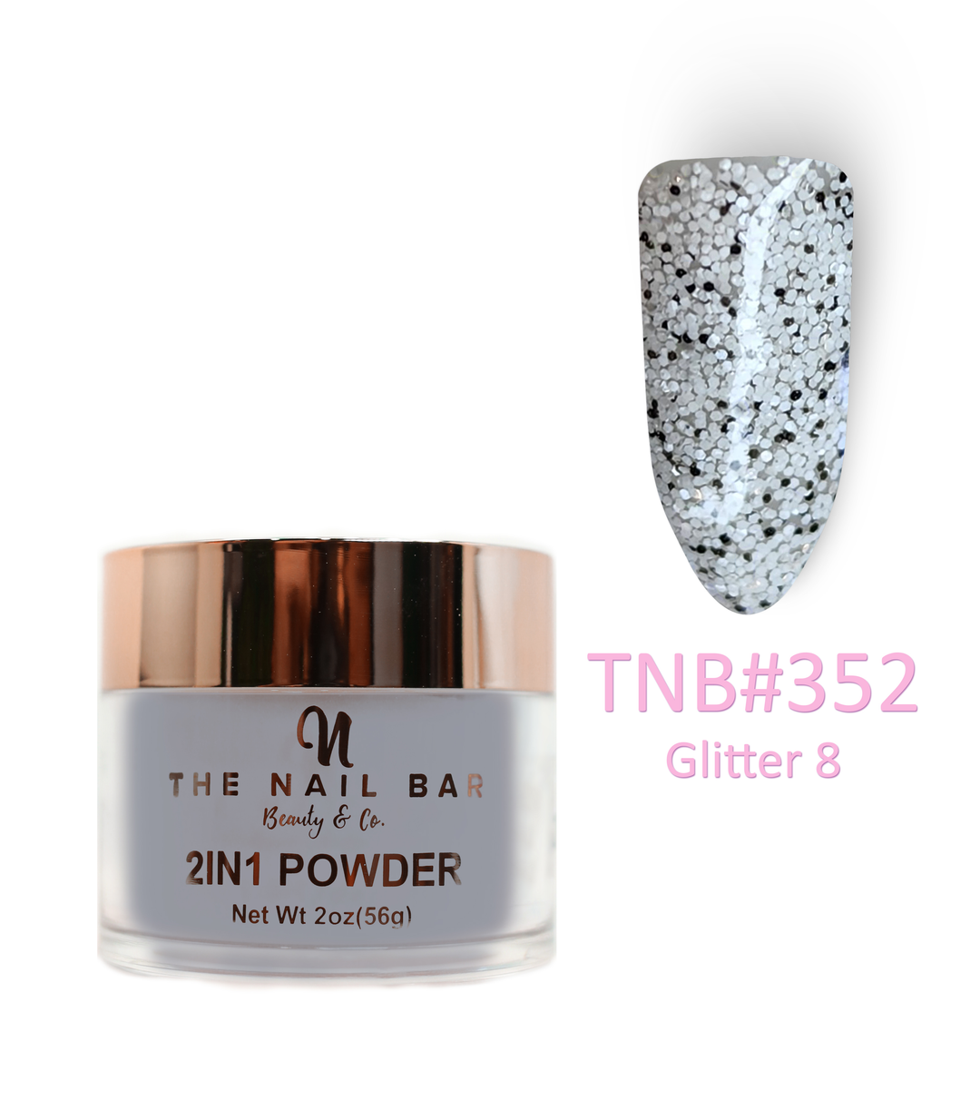 352 – Glitter 8 – 2oz dipping and acrylic powder