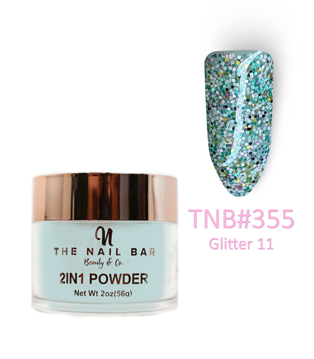355 – Glitter 11 – 2oz dipping and acrylic powder