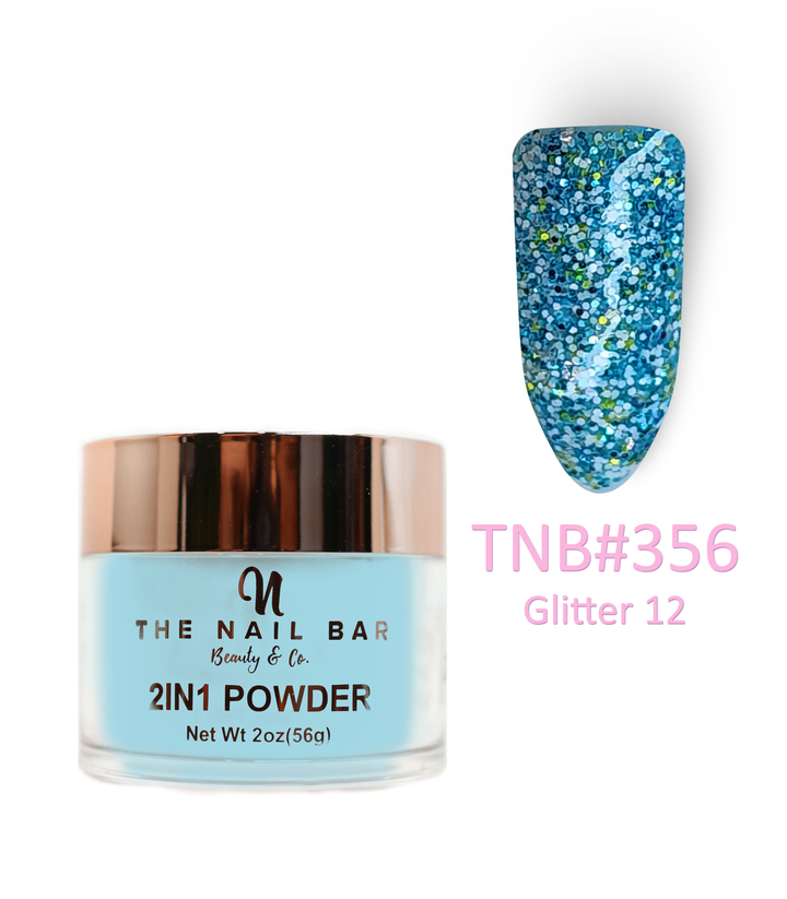 356 – Glitter 12 – 2oz dipping and acrylic powder
