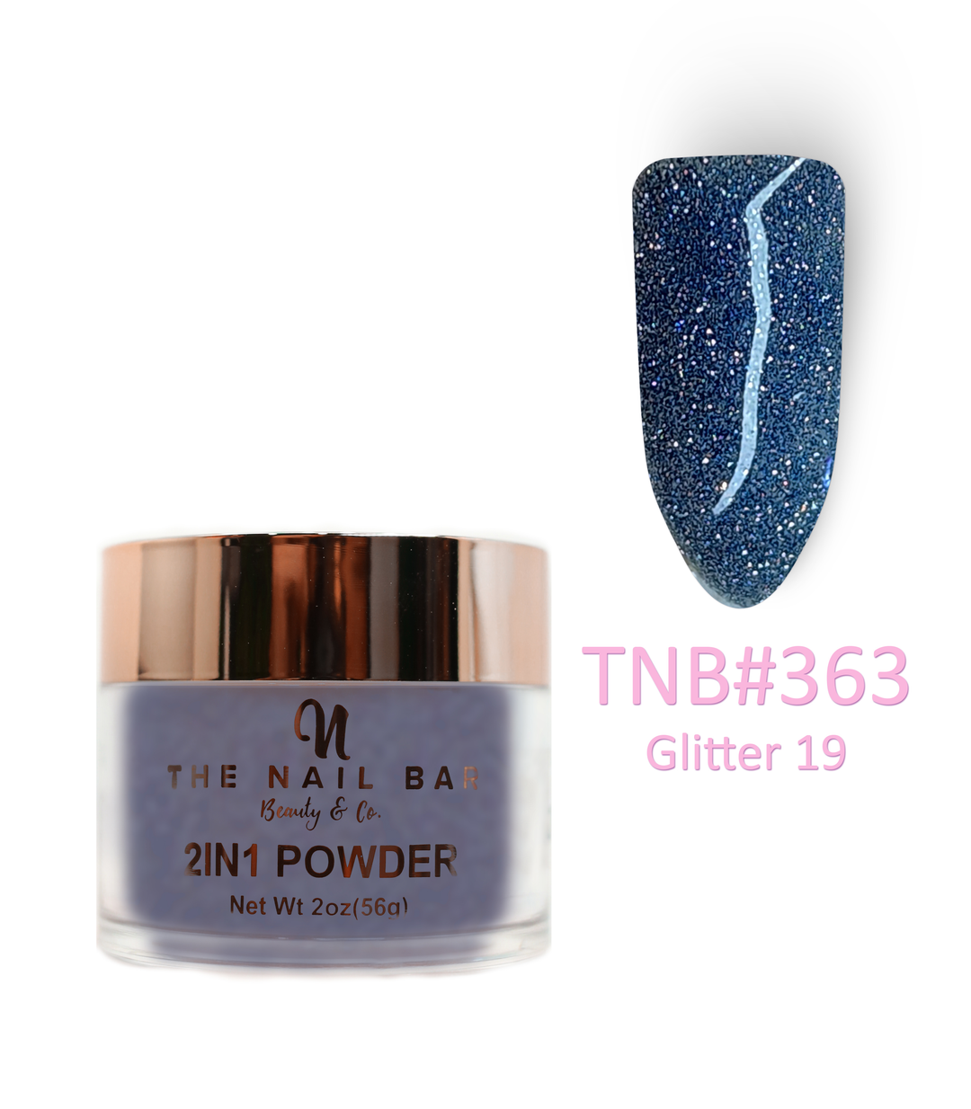 363 – Glitter 19 – 2oz dipping and acrylic powder