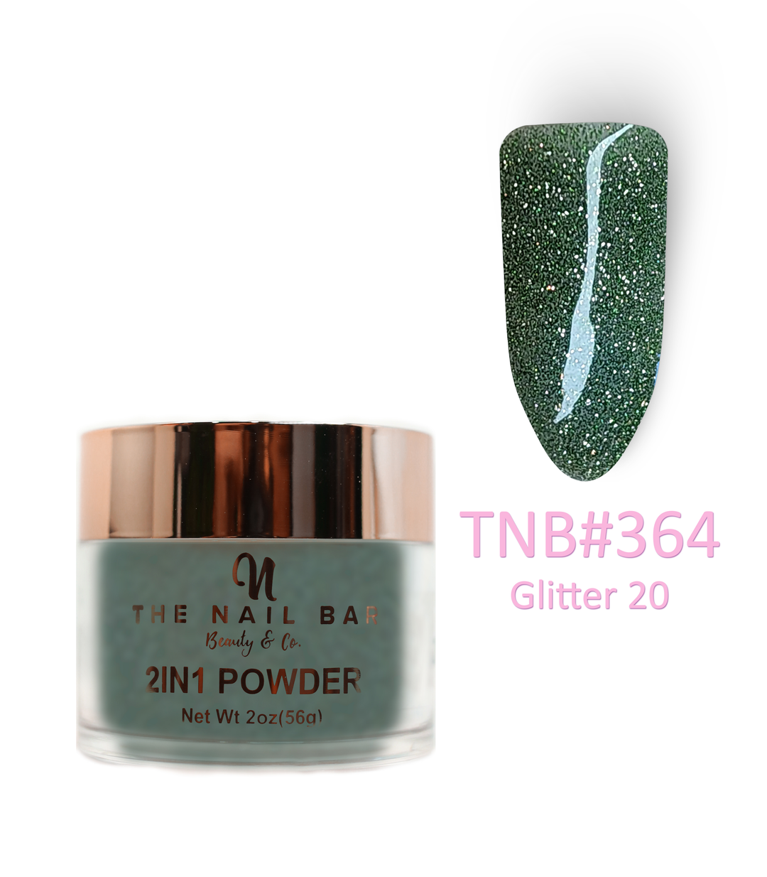 364 – Glitter 20 – 2oz dipping and acrylic powder