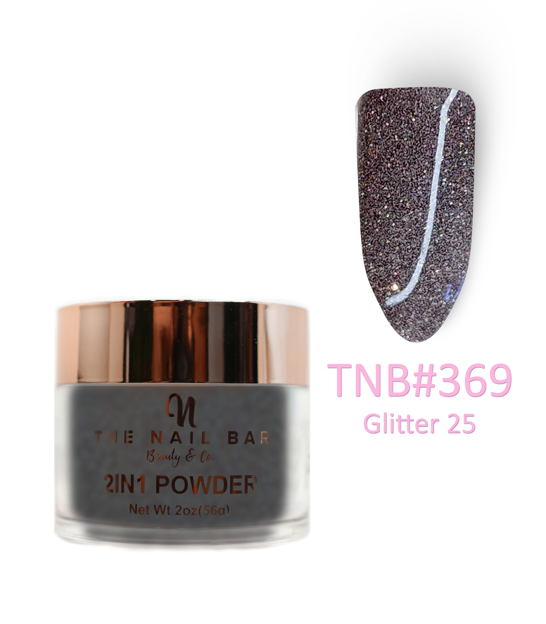 369 – Glitter 25 – 2oz dipping and acrylic powder