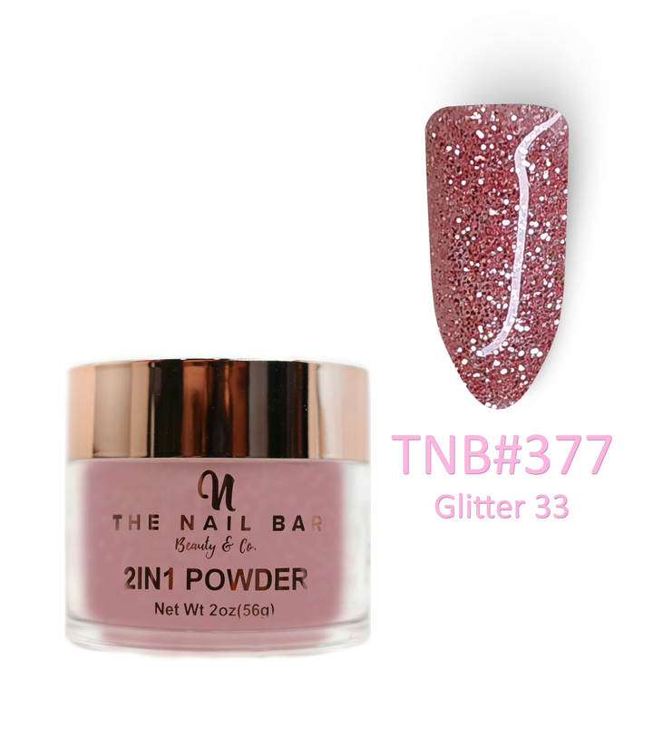 377 – Glitter 33 – 2oz dipping and acrylic powder