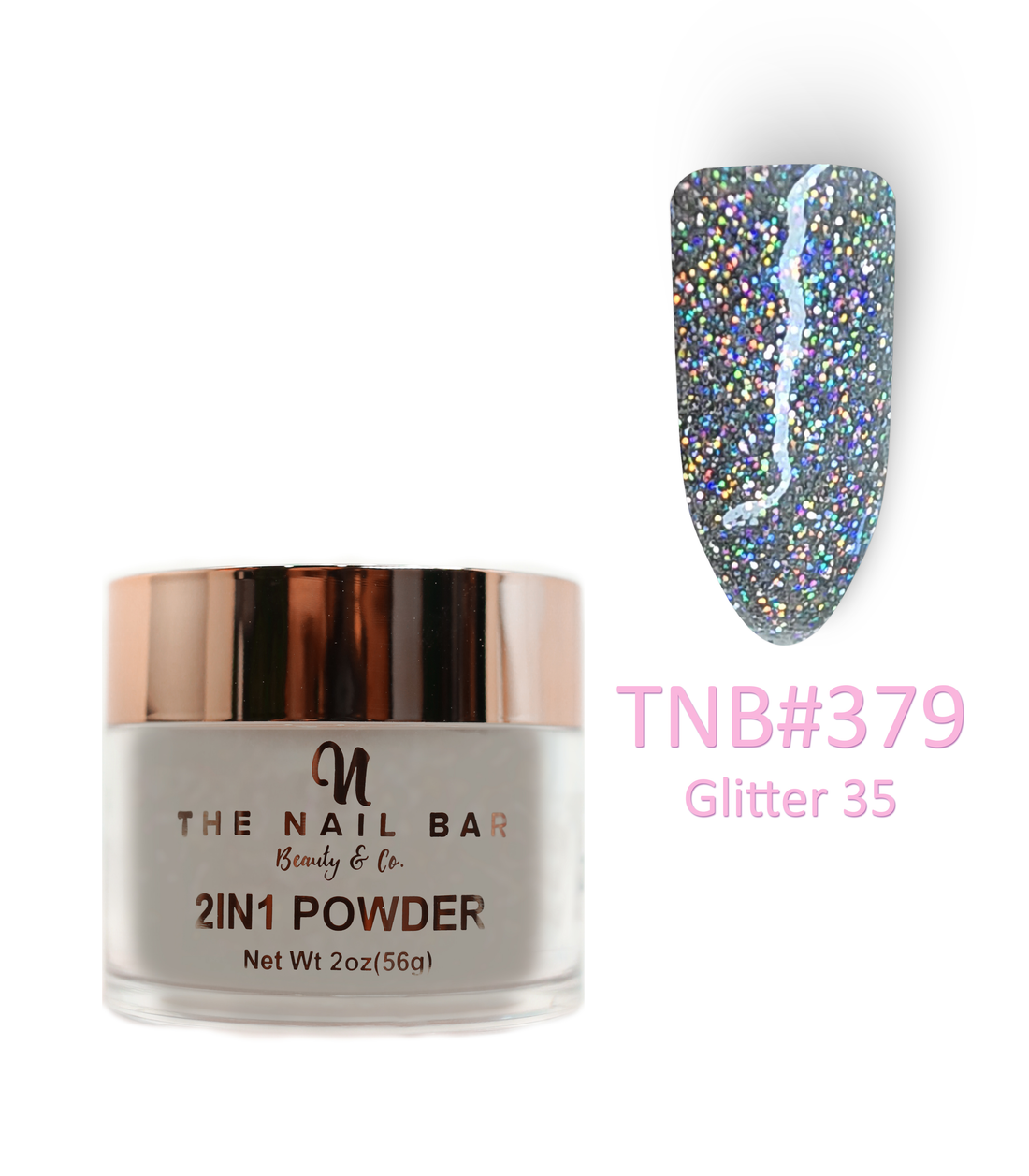 2-In-1 Dipping/Acrylic colour powder (2oz) - Glitter 35