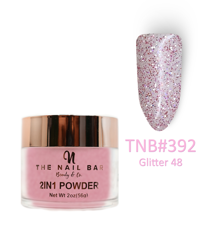 392 – Glitter 48 – 2oz dipping and acrylic powder