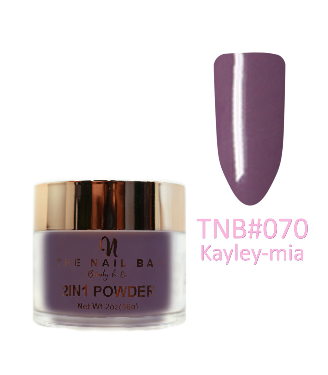 Colour 70 – Kayley- mia — 2oz dipping and acrylic powder