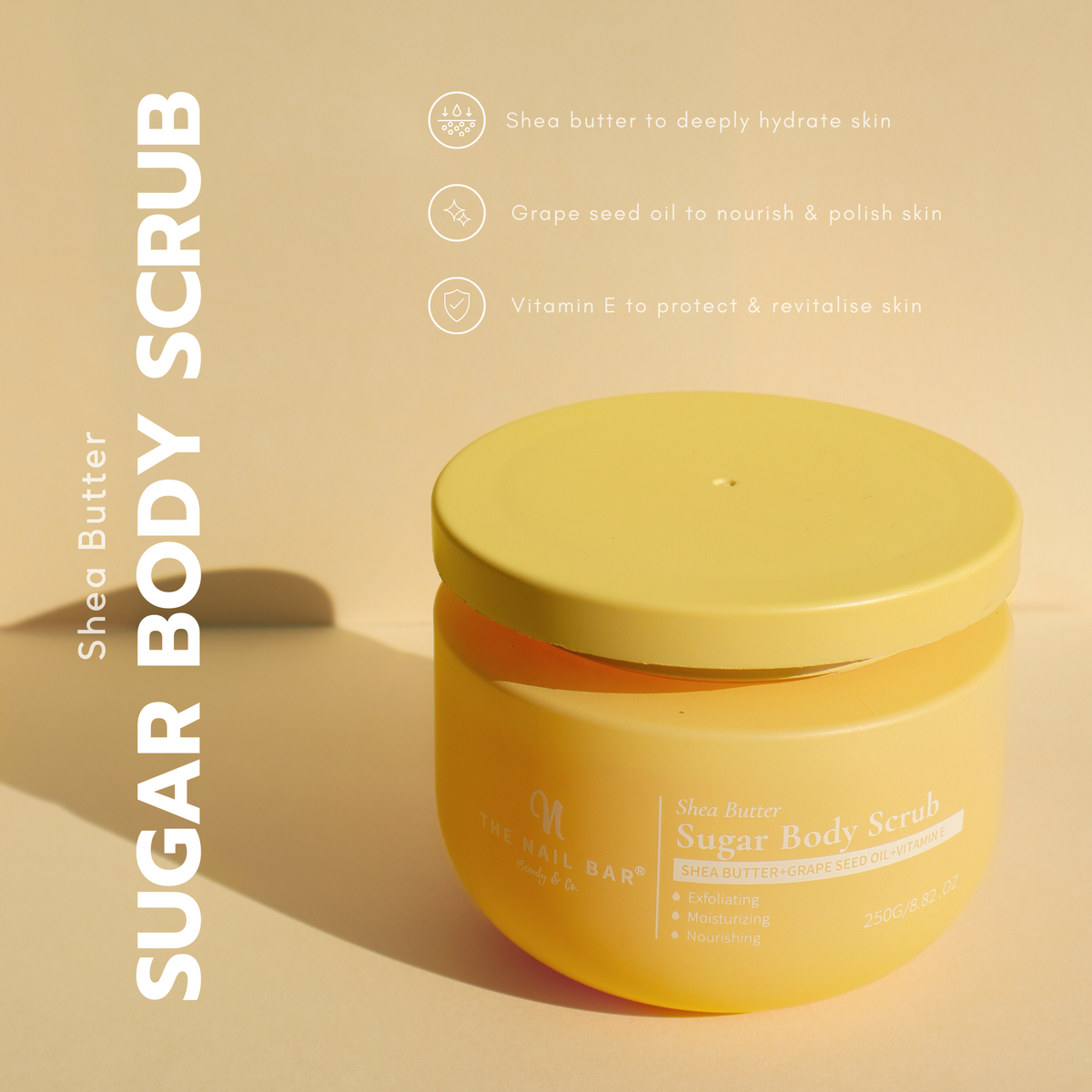 Shea Butter Sugar Body Scrub - The Nail Bar Beauty & Co.