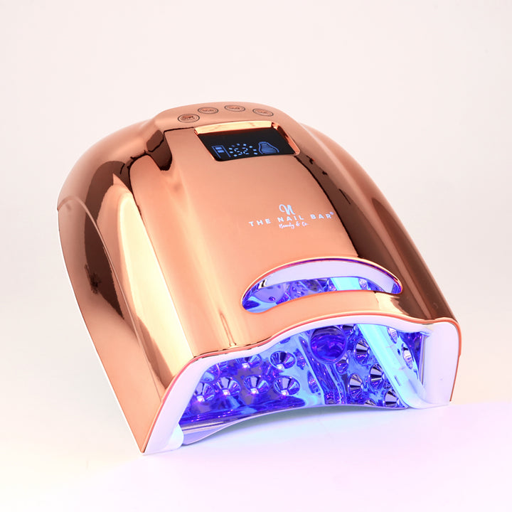 Chrome Rose Gold Color Pro Cure Cordless 128w LED Lamp