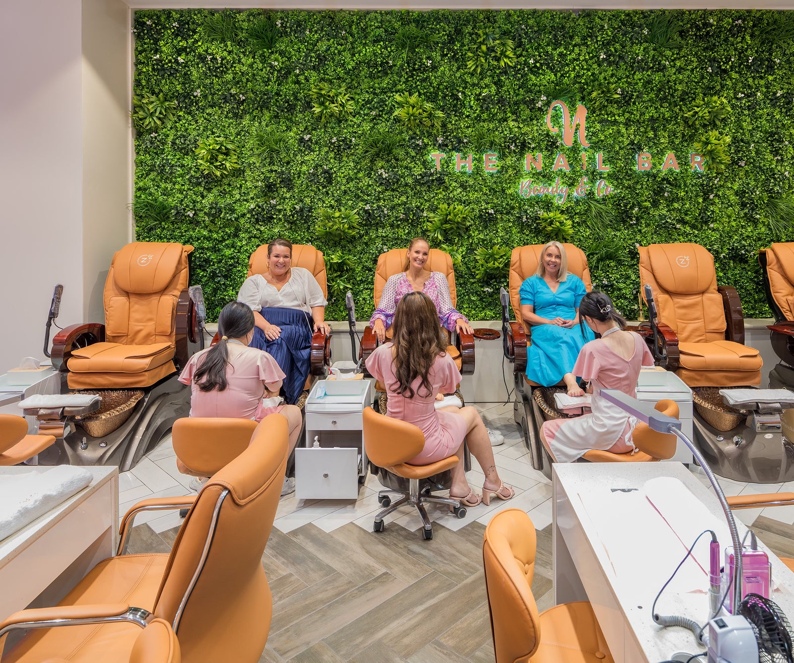 A real service moment at The Nail Bar Beauty & Co.
