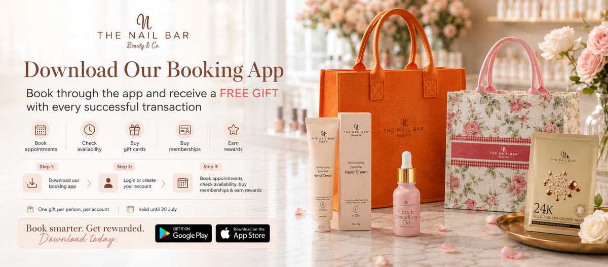 The Nail Bar booking app and free gift campaign