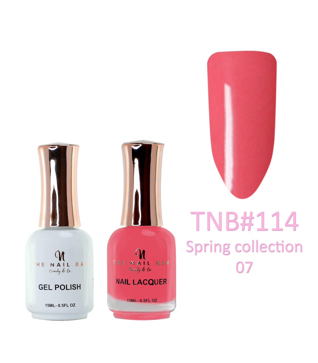 TNBDUAL114 – Dual Polish/Gel colour matching (15ml) - Spring collection 07