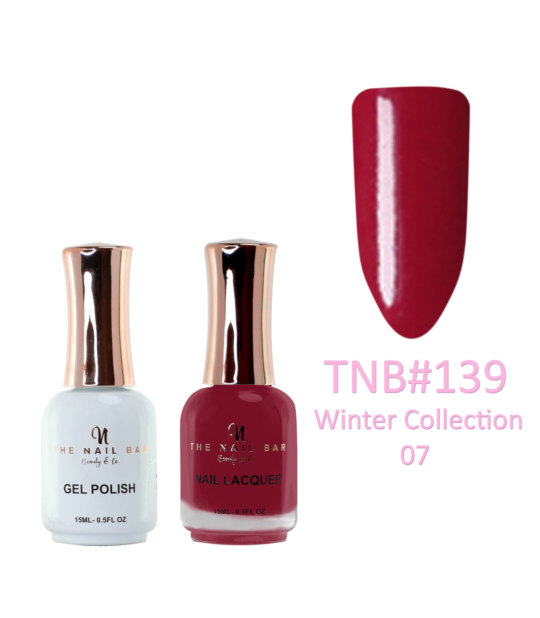 TNBDUAL139 – Dual Polish/Gel colour matching (15ml) - Winter collection 07