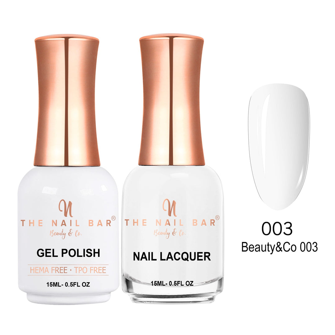 Dual 003 – Beauty &amp; Co 003 matching 15ml gel polish and nail lacquer set