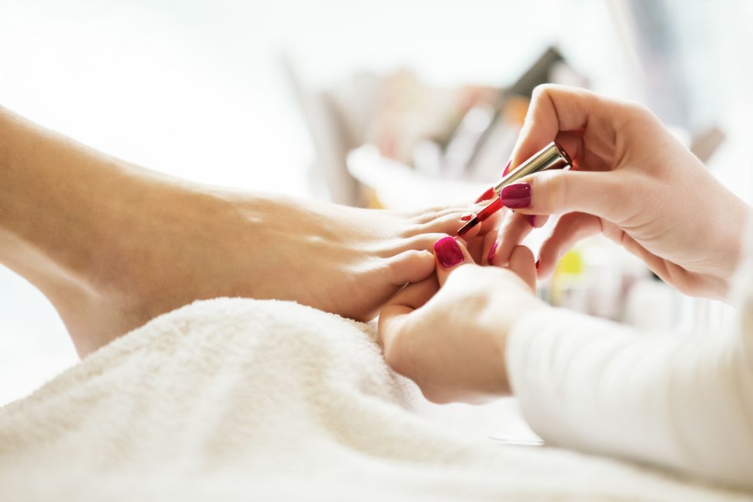 Pedicure service at The Nail Bar Beauty & Co.