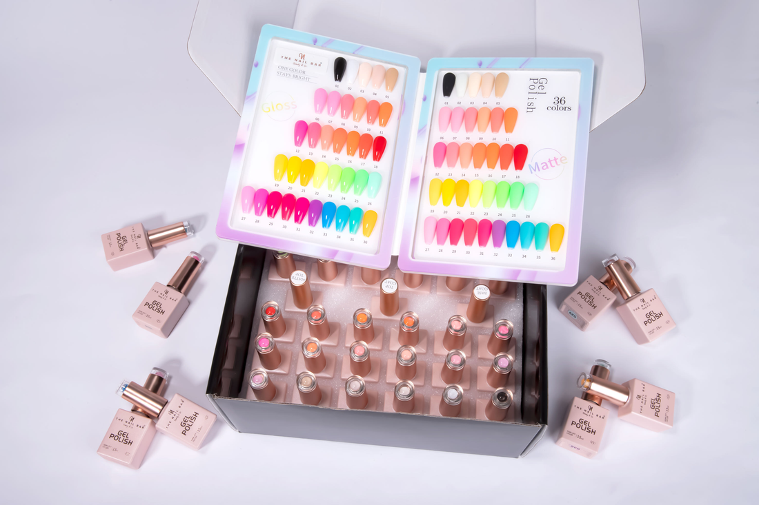 36-Colour Neon Gel Collection – Bright, Fluorescent, Statement Shades