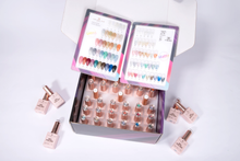 36-Colour Shine Gel Collection – Sparkle, Glow & Reflective Finishes