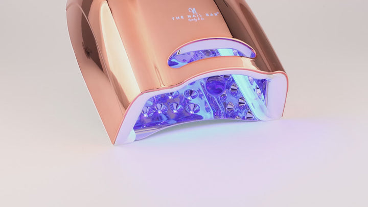 Chrome Rose Gold Color Pro Cure Cordless 128w LED Lamp